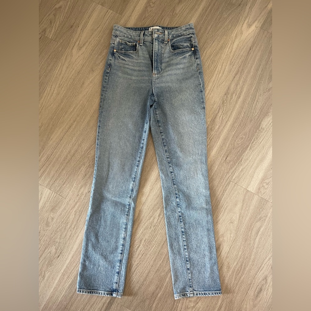 PAIGE Light Blue Straight Leg Jeans